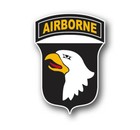 101st Airborne Division 5" Tall US Army American Flag Sticker Decal Military