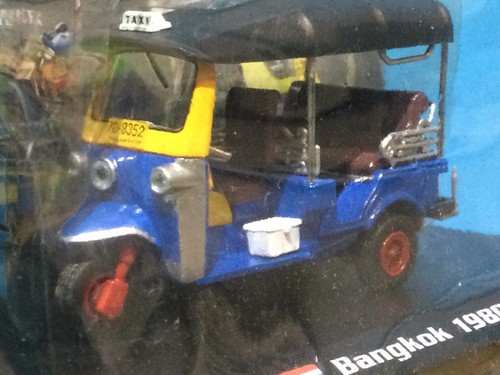 AMER.COM BANGKOK 1980 THAI TUK TUK TAXI AUTO RICKSHAW BLUE 3-WHEELER SAM LOR - Picture 3 of 7
