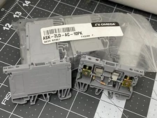 Klemsan ASK2 6mm fused terminal block Omega ASK-2LD-AC Package of 10 ( NEW )