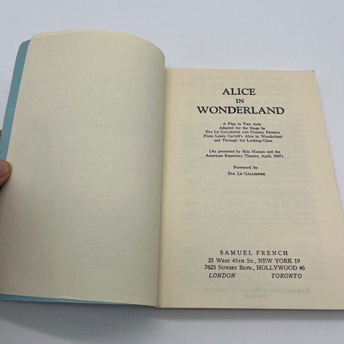 Samuel Französisch Alice im Wunderland Spielskript adaptiert von Eva Le Gallienne 1960 - Bild 5 von 7