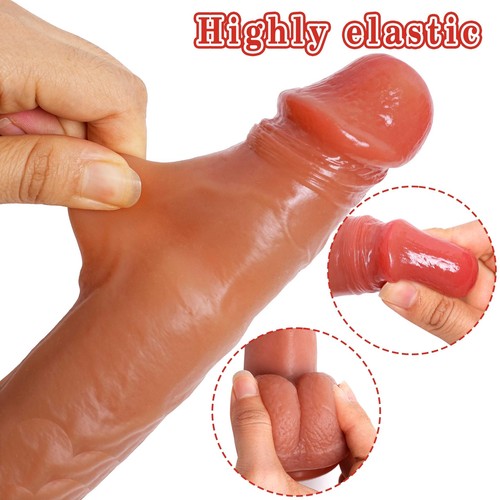 XL Telescopic Realistic Thrusting Dildo Vibrator G-spot Anal Sex Toys for Women - Picture 29 of 56