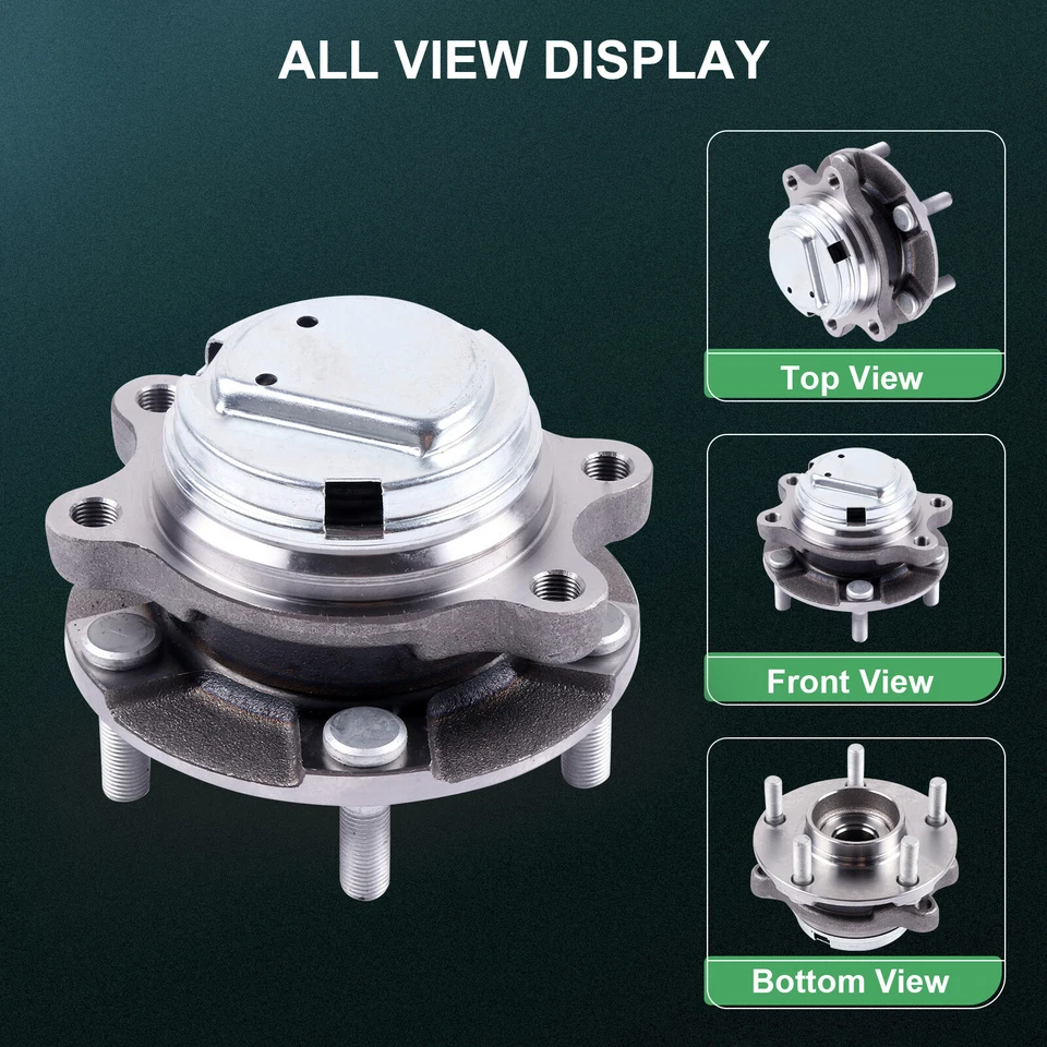 2x Buje de cojinete de rueda delantera con ABS para Infiniti Q40 Q50 Q60 Q70 09-18 Nissan 370Z Foto 2 de 4