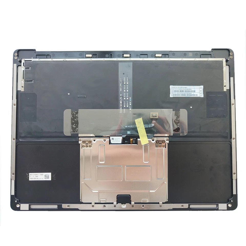 New For Microsoft Surface Black 3 4 13.5" 1951 Palmrest Keyboard Touchpad US - Image 2 of 4