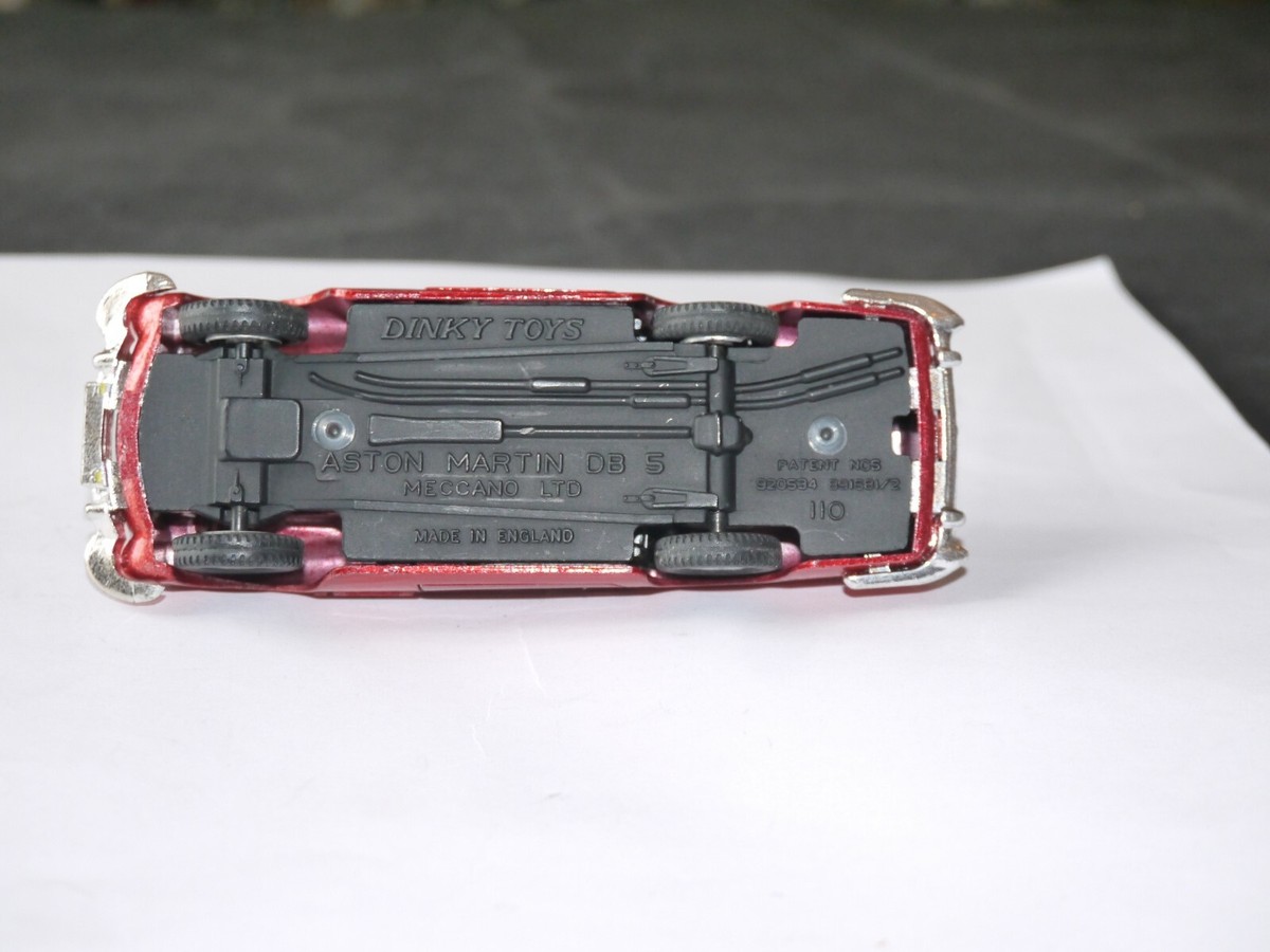 Miniature Dinky Toys 1/43 - Aston Martin DB5 Cabriolet Rouge - N110, Boîte D'origine