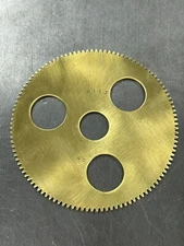 QTY 1 BOSTON GEAR G113 BRASS SPUR GEAR 32 PITCH 112 TEETH 5/8” BORE CLOCK STEAM