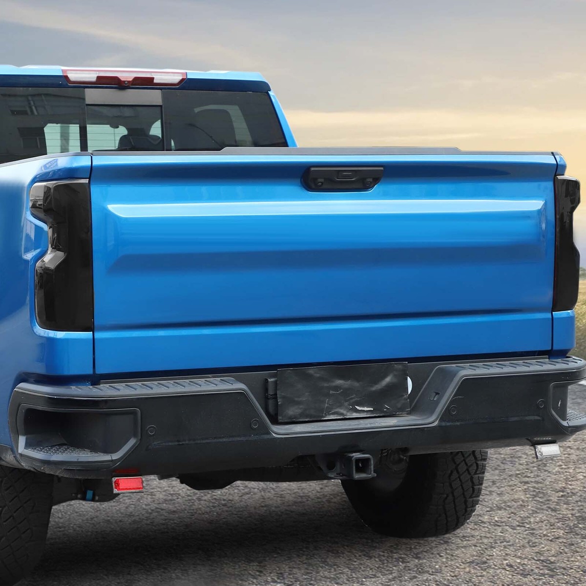 CheroCar Smoked Tail Light & 3rd Brake Light Trim Cover For 2019-2025 Chevy Silverado