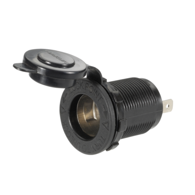 NARVA 81026BL HEAVY DUTY CIGARETTE LIGHTER SOCKET WITH DUST COVER 12 OR 24  VOLT