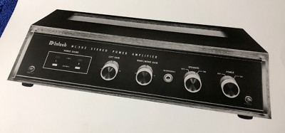 MCINTOSH MC502 POWER AMPLIFIER ORIGINAL GLOSSY BLACK AND WHITE PHOTO M131x