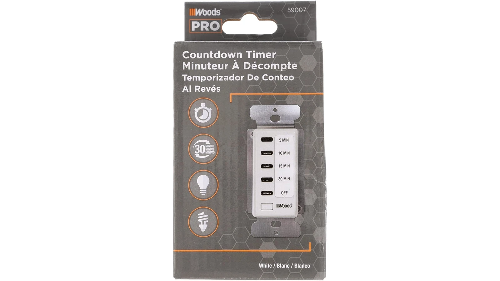 30 Minute Energy Saving Wall Timer Switch for Lights Fans Heaters