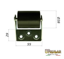 RULLO DI RINVIO PER  AVVOLGIBILE TAPPARELLE SERRANDE RULLO IN PLASTICA