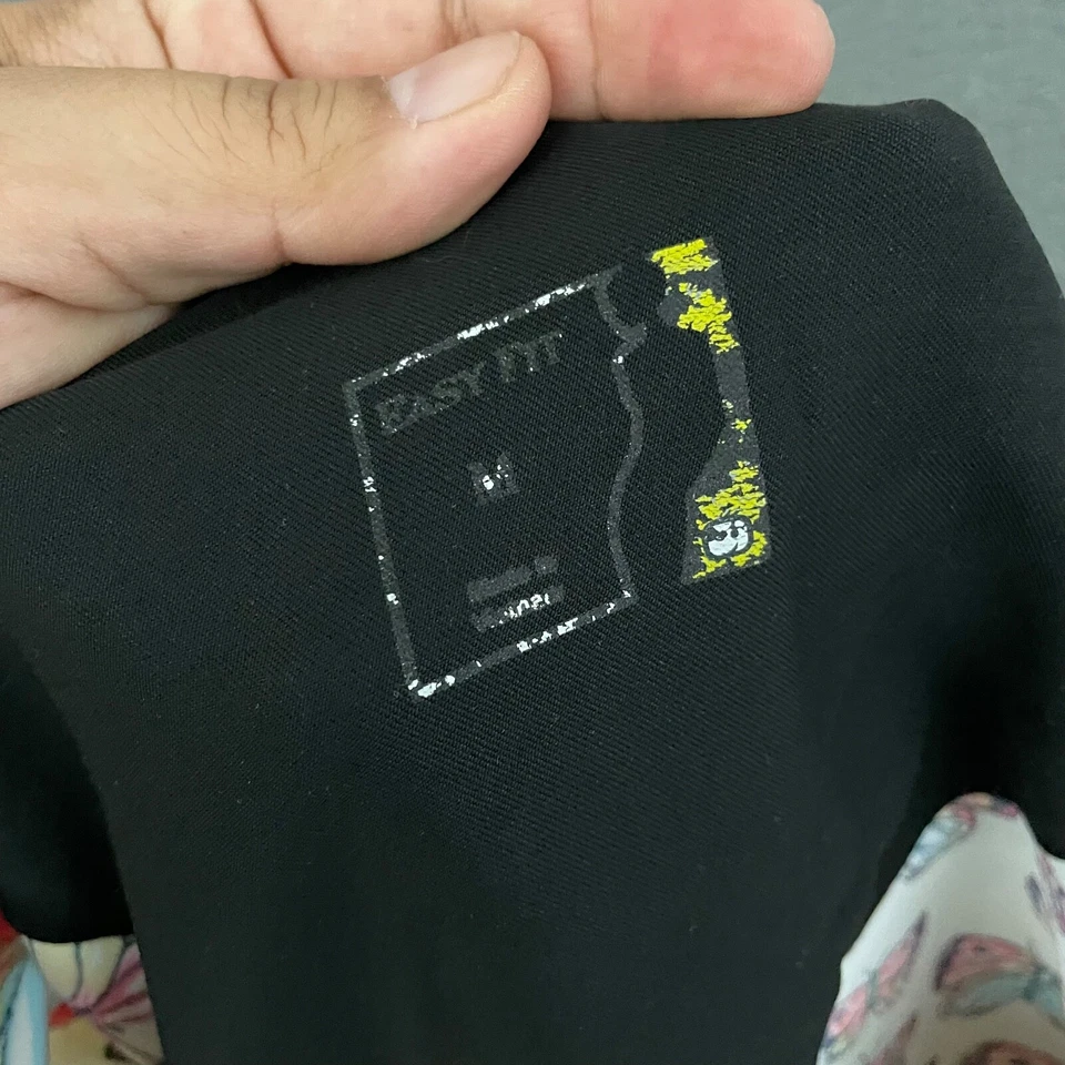 WonderWink Scrub Top Womens Medium Multicolor Butterfly Workwear Nurse Mom - Image 4 of 4