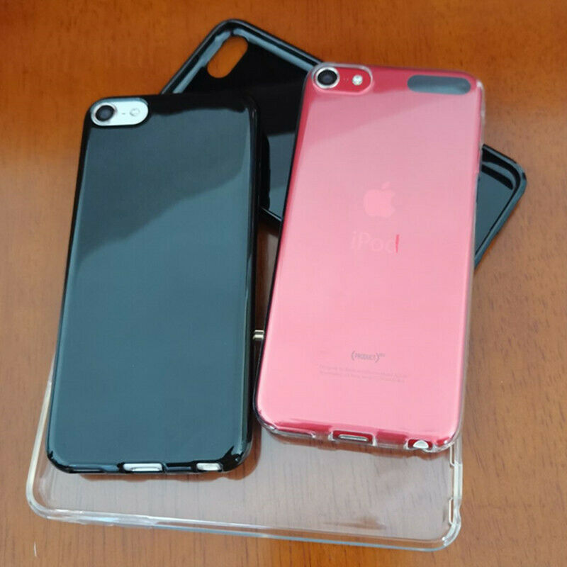 Custodia Per IPod Touch 5/6/7th - TPU Trasparente/nero Cover 5a - Foto 6