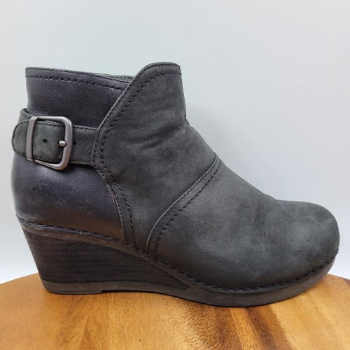 Wooden Wedge Ankle Boots | eBay