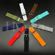 18 20 22 24 MM Replacement Tire Silicone Rubber Watch Band Strap quick release