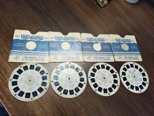 4 VIEW-MASTER REELS 2 GENE AUTRY,HOPALONG CASSIDY,CISCO KID Lot 4 F3