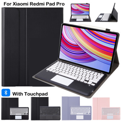 Touchpad Bluetooth Tastatur Hülle für Xiaomi Redmi Pad Pro 2024 Smart Cover 12,1''