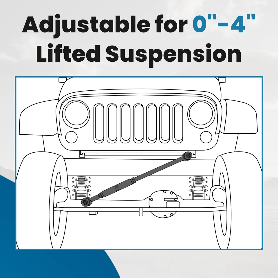Barra de oruga ajustable 0"-4" pulgadas elevación para Dodge Ram 1994-2002 2001 2500 3500 4x4 Foto 3 de 4
