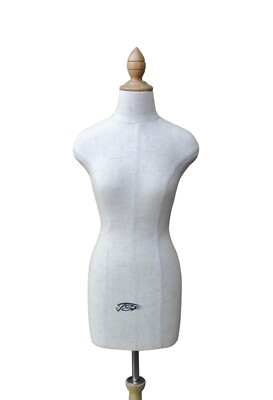 Weibliche Half Scale Mini Nähen Kleid Formen Schneiderpuppe schwarz/beige