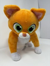 Disney Lightyear Sox Robot Cat Poseable Plush Orange and Green Eyes