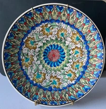 Sırça Handcrafted Decorative Ceramic Plate – Artist Signed, Avanos, Turkey