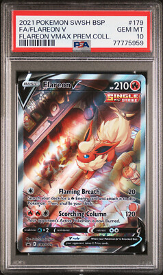 Flareon V - SWSH179 - Black Star Promo - Sword & Shield - PSA 10