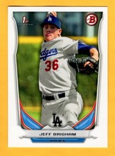 2014 Bowman Draft Baseball - Jeff Brigham Dodgers UNLIMITED SHIPPING FOR $4.00