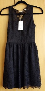 jack wills black lace dress