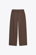 Zara Interlock Pants- Dark Brown Medium