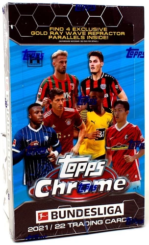 2021/22 TOPPS CHROME BUNDESLIGA SOCCER LITE 16 BOX CASE BLOWOUT CARDS