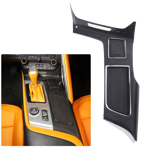 Real Dry Carbon Fiber Full Interior Trim Cover Set Fit For Corvette C7 2014-2019 - Foto 33 di 53