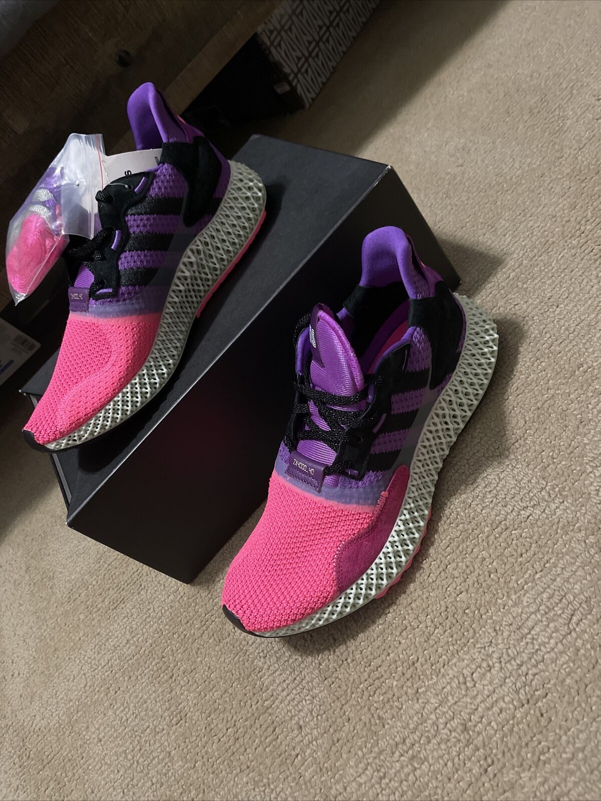 Adidas ZX SneakersNStuff 4D SNS Pink Purple Sunset Consortium FV5525 Sz 8 | eBay