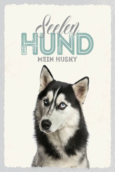 Holzschild 18X12 Cm Tiere Seelen Hund Mein Husky Deko Geschenk Holz Schild-image