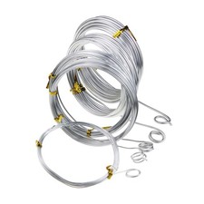 Silver Aluminum Craft Wire, 5 Assorted Sizes 1 mm, 1.5 2 2.5 mm and...
