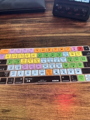XSKN Avid Pro Tools Shortcuts Keyboard Cover for MAC keyboards 