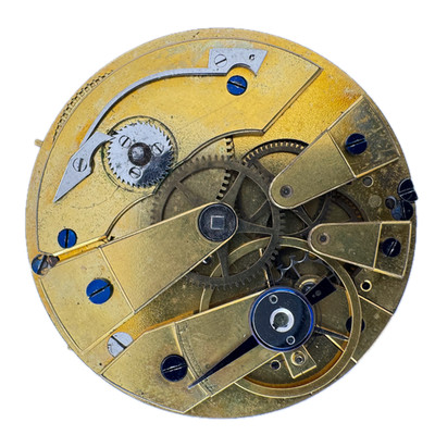 Antique 44mm Lepine Key Wind Cylinder Escapement Pocket Watch Movement France
