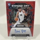 Anton Watson 2024 Prizm Draft Picks #SD-WTN Signing Day Auto Red Scope /88