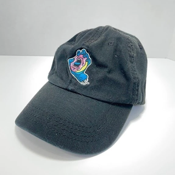 Odd Future Santa Cruz Screaming Donut Dad Hat Black Adjustable Cap - Image 2 of 4