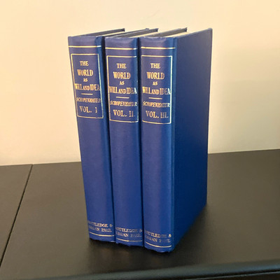 Arthur Schopenhauer The World as Will and Idea Vol I-III Hardcover Set 1950