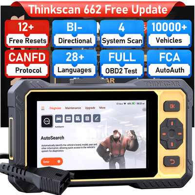 ThinkScan 662 Bidirectional Scanner ABS SRS Engine Transmission System Diagnosis