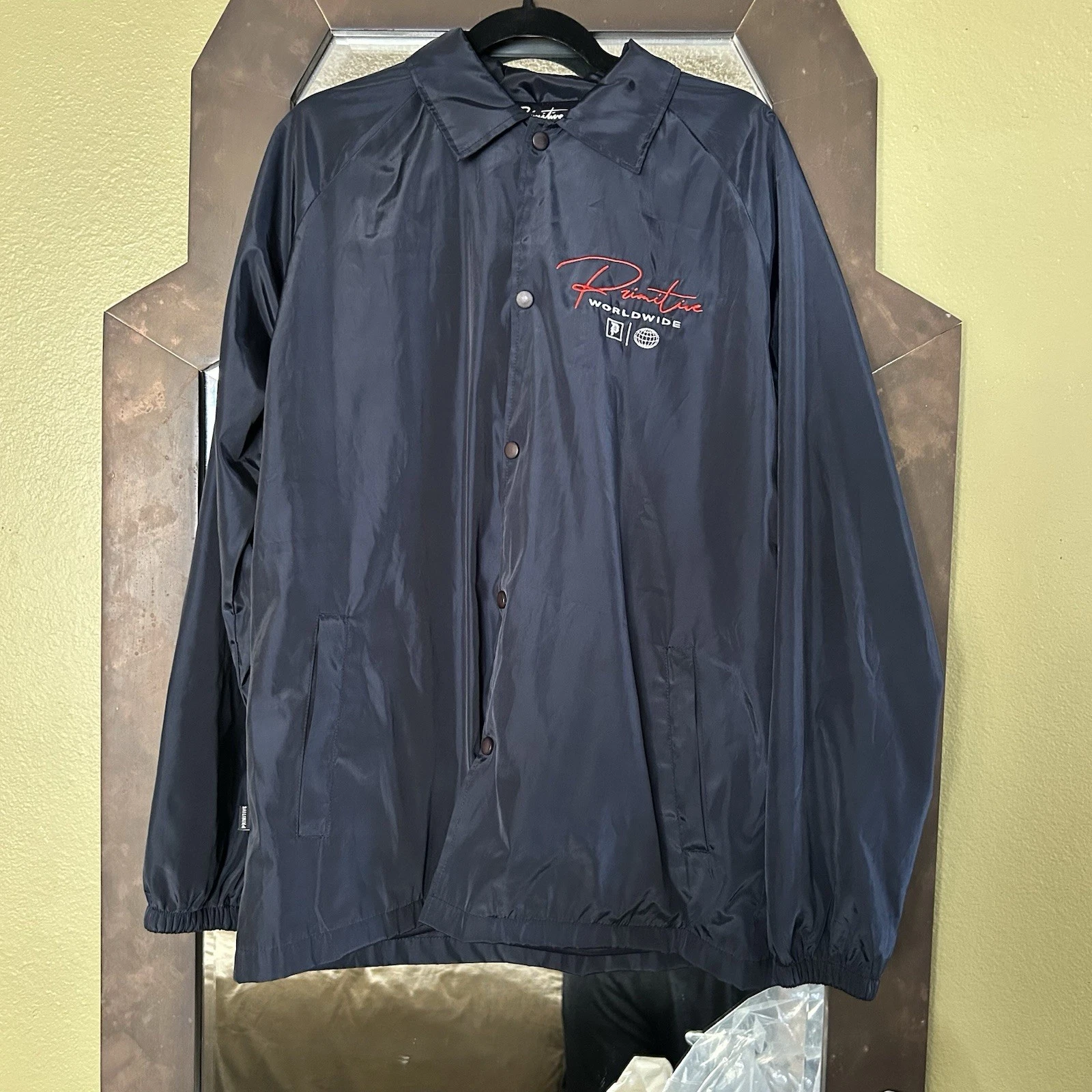 Primitive Men’s Kingdom Navy Coaches Jacket Size Medium