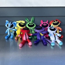 Poppy Playtime Smiling Critters Plush Lot of 8 Catnap Bubba Piggy Bearhug Hoppy