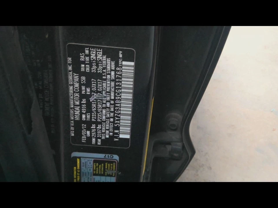 Passenger Front Seat Bucket Cloth Manual Fits 10-12 SANTA FE 682305 - Imagem 4 de 4