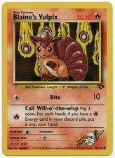 Blaine's Vulpix 66/132 Gym Challenge Near Mint on eBay