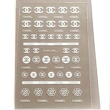 NUEVO CON ETIQUETAS PEGATINAS SELLANTES DISEÑO NAIL ART BLANCO SÓLIDO N°103!
