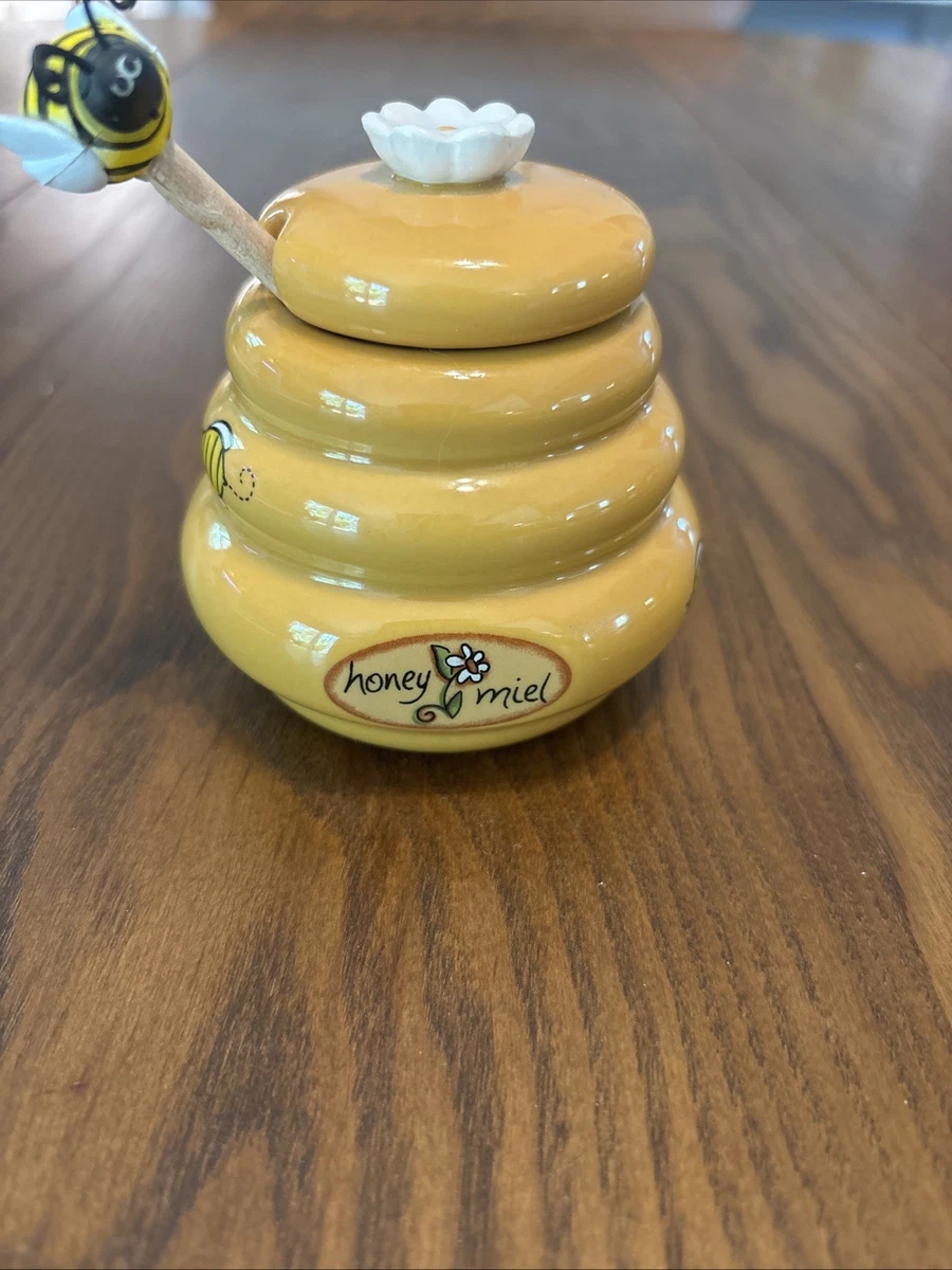 Yellow Ceramic Kitchen Honey Pots&Dispensers for sale | eBay