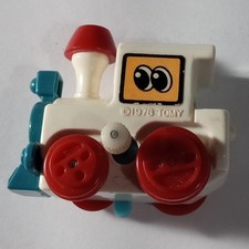 Vintage 1978 Tomy Flip Floppers Wind Up TRAIN Toy SINGAPORE Works