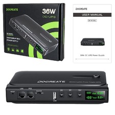 36W UPS Uninterruptible Power Supply 5V-24V Output Replaceable Battery