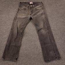 Levis Original 501 Straight Leg Button Fly Jeans Mens 32x28.5 Mid Rise Gray