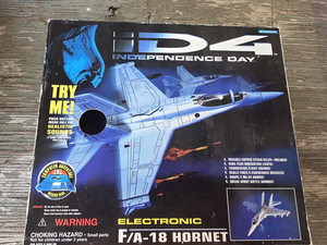 Trendmasters ID4 Electronic F/A-18 Hornet Jet 1:40 Scale Gray Plastic