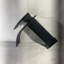 Black Waterfall Spout Bathroom Faucet Single Handle Sink Faucet Matte Black